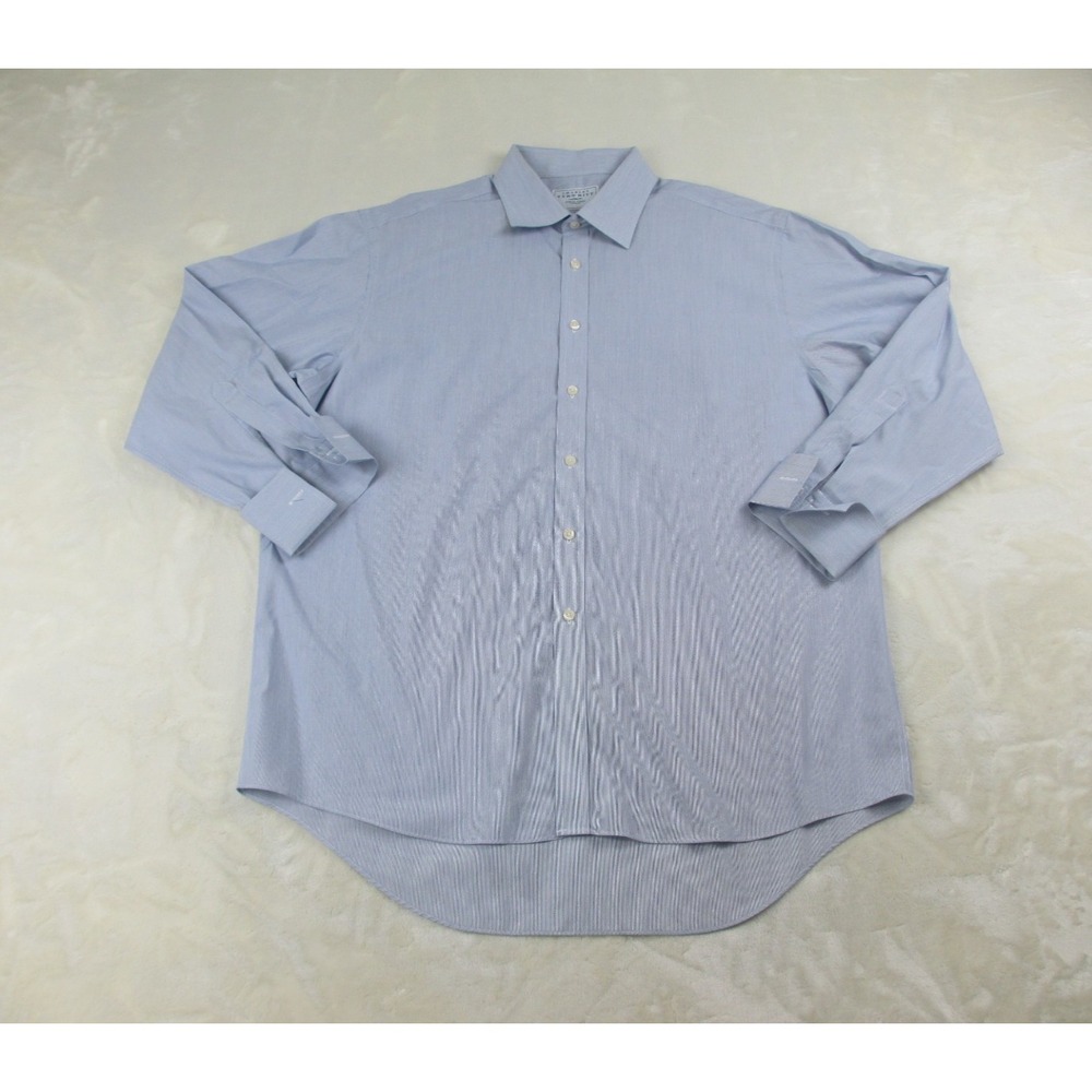 Charles Tyrwhitt Shirt‎ Mens 2XL XXL Blue Button Up Jermyn Street London*